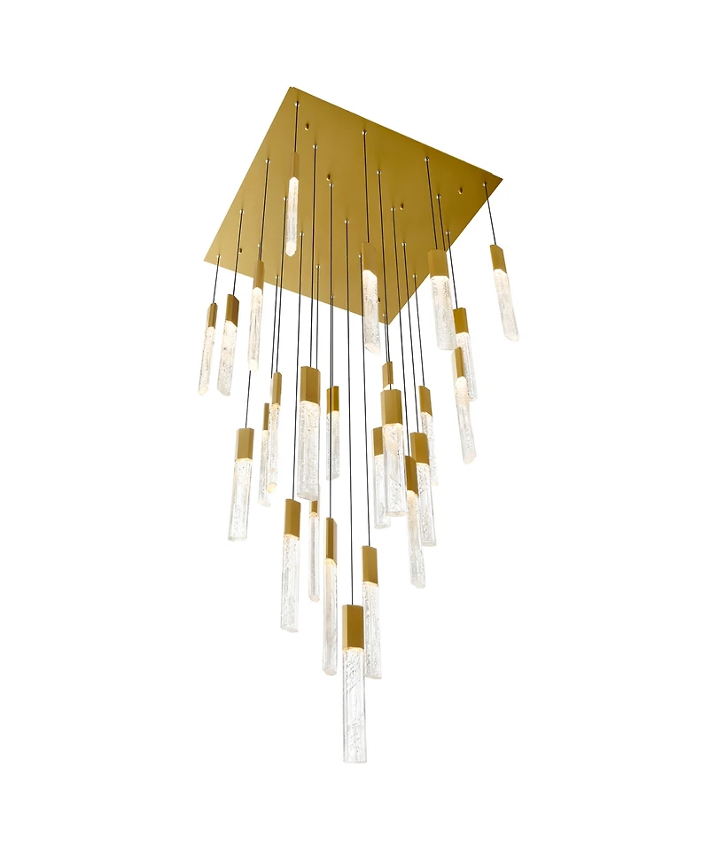 Cwi Lighting 16" Metal Greta Integrated Led Chandelier