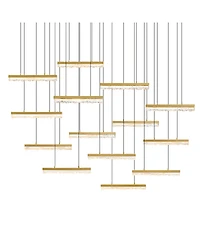 Cwi Lighting 5.5" Metal Stagger Integrated Led Chandelier