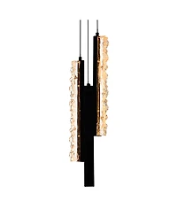 Cwi Lighting 24" Metal Stagger Integrated Led Mini Pendant