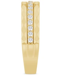 Diamond Faceted Wedding Band (1/4 ct. t.w.) in 14k Gold