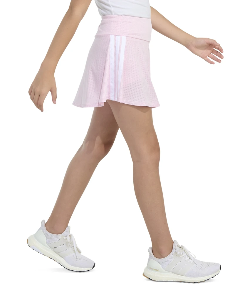 adidas Big Girls Detached Wide Waistband 3-Stripe Flounce Skort