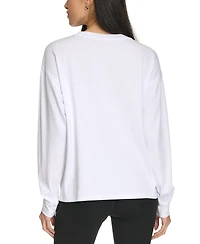 Calvin Klein Performance Women's Long-Sleeve Crewneck T-Shirt