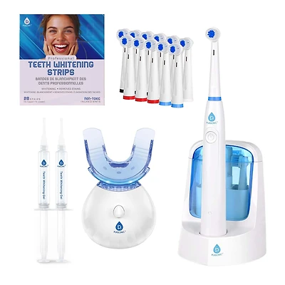 Pursonic Advanced Smile Care Bundle – Led Whitening Kit, Whitening Strips, & Electric Toothbrush "