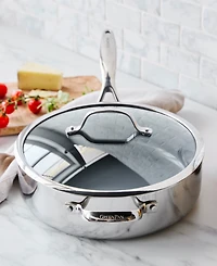GreenPan Valencia Pro Stainless Steel 5-Qt. Saute Pan with Lid