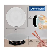 Pyle 6.5" Bluetooth In-Wall/In-Ceiling Speaker Kit - 2-Way Flush Mount, Wireless Music Streaming, 300W Max Power Output
