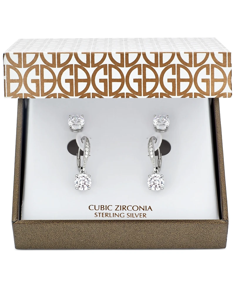 Giani Bernini 2-Pc. Cubic Zirconia Earring Set in Sterling Silver, Created for Macy's