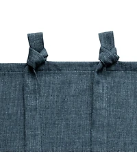 Garrett Textured Tie Knots Curtains Pair