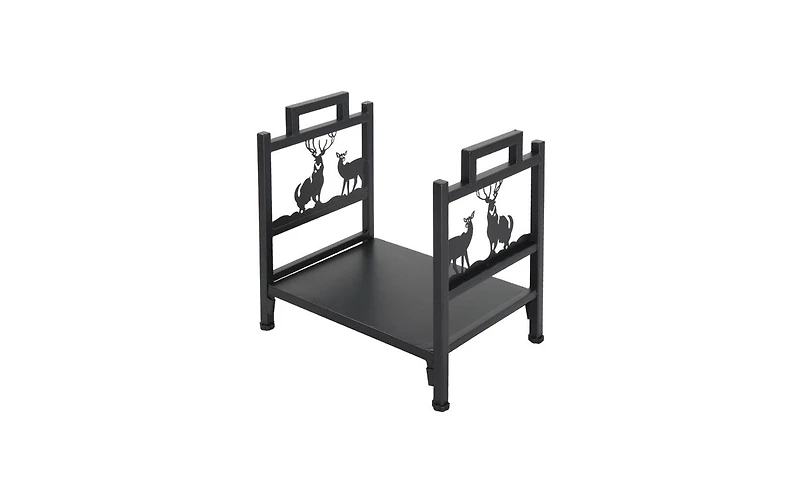 Slickblue Single Layer Firewood Holder with Unique Animal Pattern Stylish Log Storage Solution
