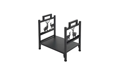 Slickblue Single Layer Firewood Holder with Unique Animal Pattern Stylish Log Storage Solution