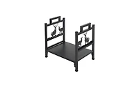 Slickblue Single Layer Firewood Holder with Unique Animal Pattern Stylish Log Storage Solution