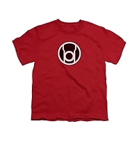 Green Lantern Boys Red Logo Short Sleeve Tee / T-Shirt