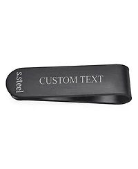 Bling Jewelry Religious Mantra Quote Lords Prayer Cross Black Money Clip Card Holder Father Stainless Steel
