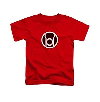 Green Lantern Boys Red Logo Short Sleeve Juvenile Tee / T-Shirt