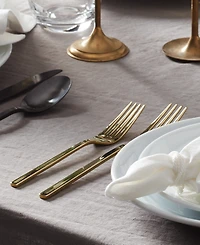 Oneida Allay Champagne Set of 6 Everyday Flatware Dinner Forks
