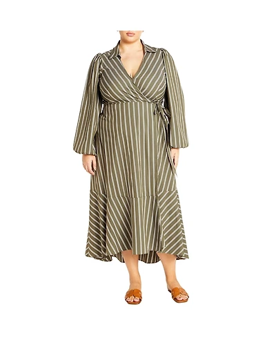 City Chic Plus Selena Wrap Dress