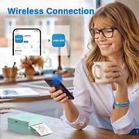 Sticker Printer, PM230 Mini Thermal Printer Bluetooth Portabel Sticker Maker with 3 Rolls of Paper, Print Pods Mini Printer with Multiple Templates fo