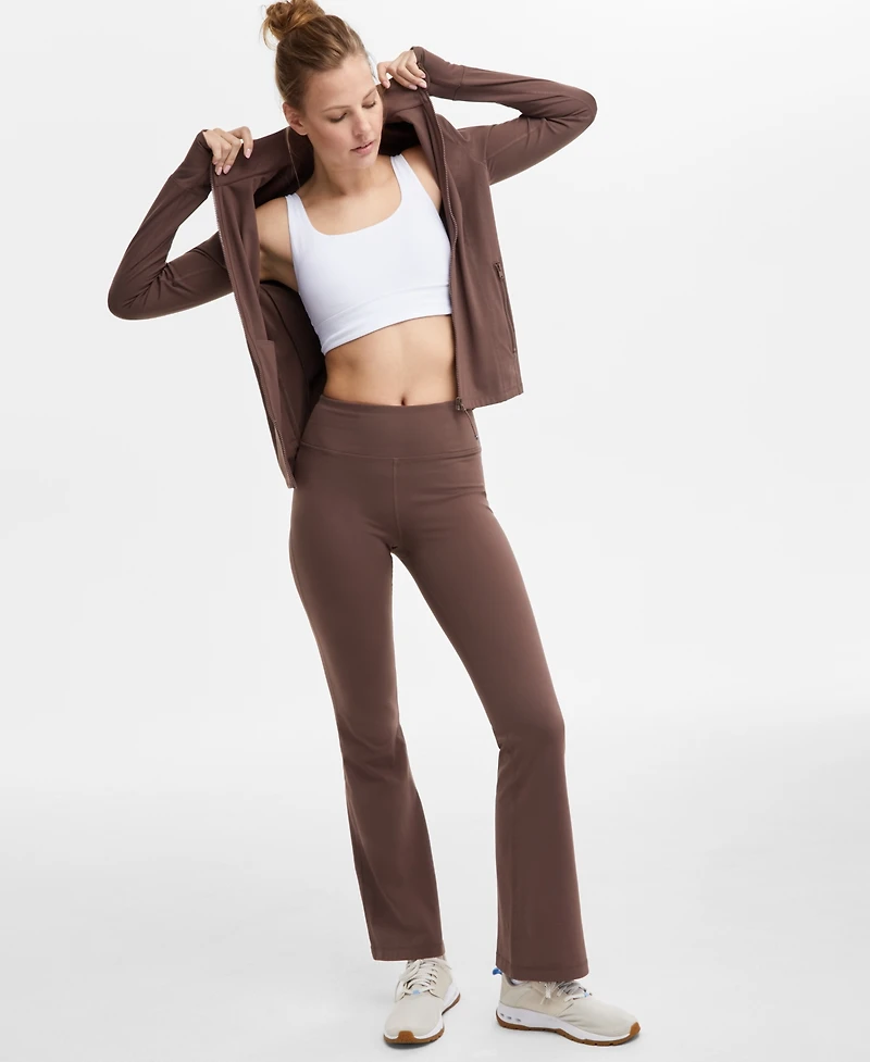 Id Ideology Women's Studio High Rise Flare Leggings, Created for Macy's