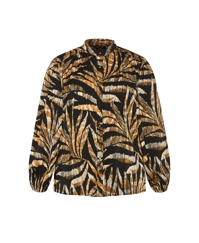 Plus Elia Print Shirt