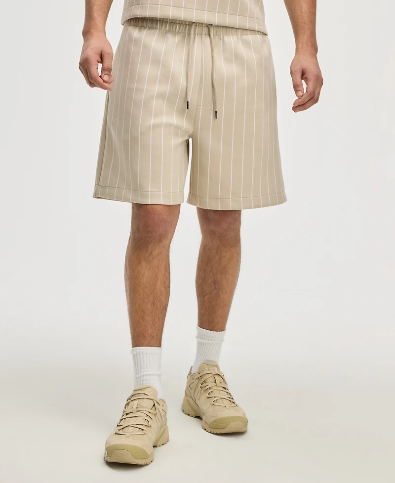 Mode of One Men's Regular-Fit Pinstripe 7" Shorts, Exclusively at Macy's