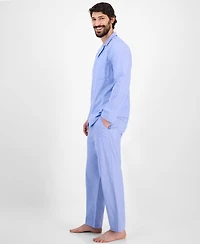 Club Room Men's Oxford Pajama Set, Exclusively at Macy's