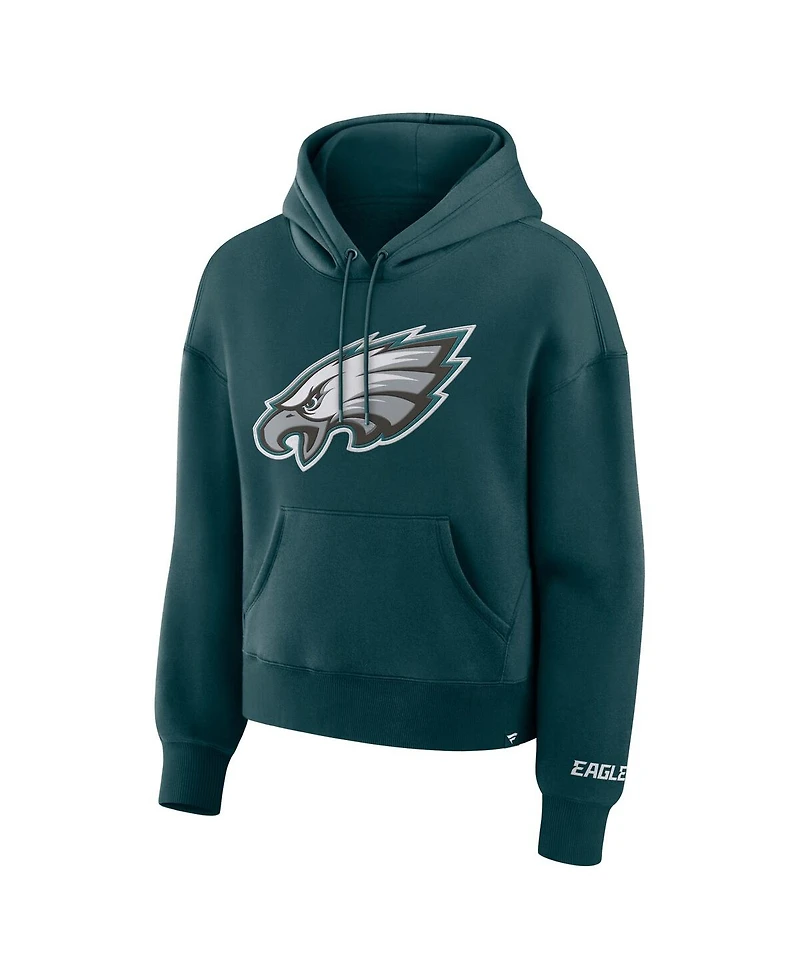 Fanatics Women's Green Philadelphia Eagles Legacy Fleece Pullover Hoodie