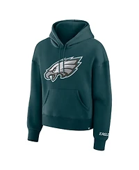 Fanatics Women's Green Philadelphia Eagles Legacy Fleece Pullover Hoodie