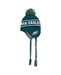 Outerstuff Big Boys and Girls Midnight Green Philadelphia Eagles Jacquard Tassel Knit Hat with Pom