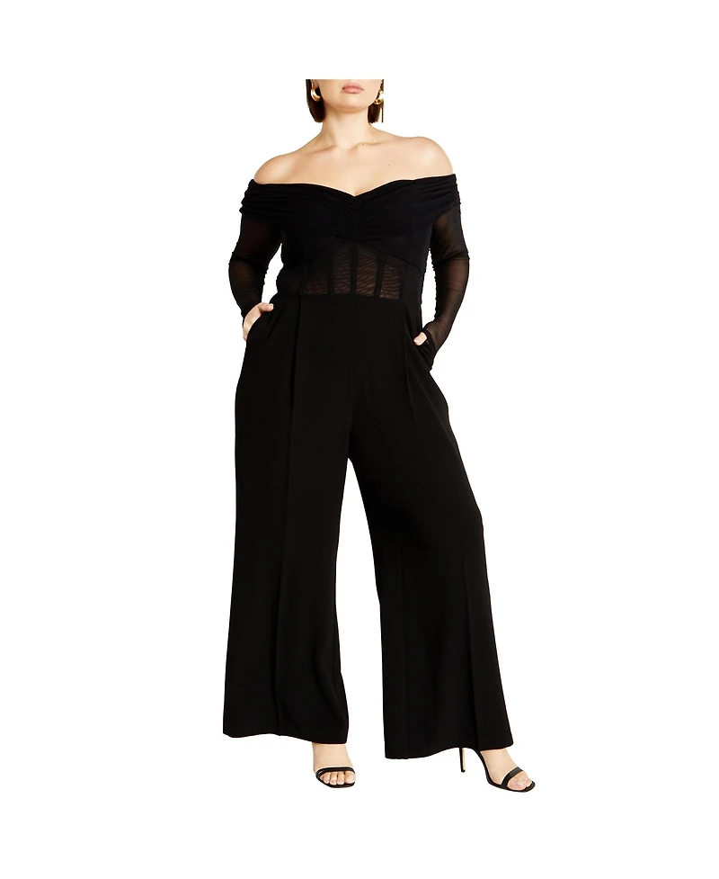 City Chic Plus Lana Jumpsuit