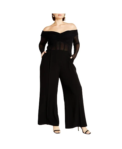 City Chic Plus Lana Jumpsuit