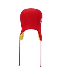 New Era Men's Red Kansas City Chiefs Helmet Head Trapper Knit Hat