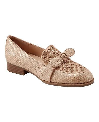 Bandolino Women's Lilanaa Raffia Woven Knotted Loafers