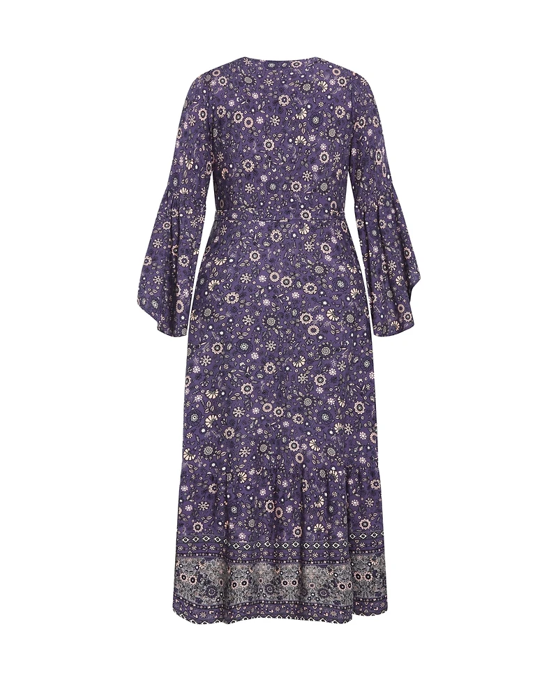 Plus Belle Wrap Maxi Dress