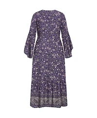 Plus Belle Wrap Maxi Dress