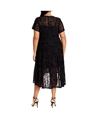 City Chic Plus Size Sienna Mesh Dress
