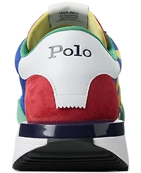 Polo Ralph Lauren Men's Train 89 Logo Suede & Oxford Sneaker