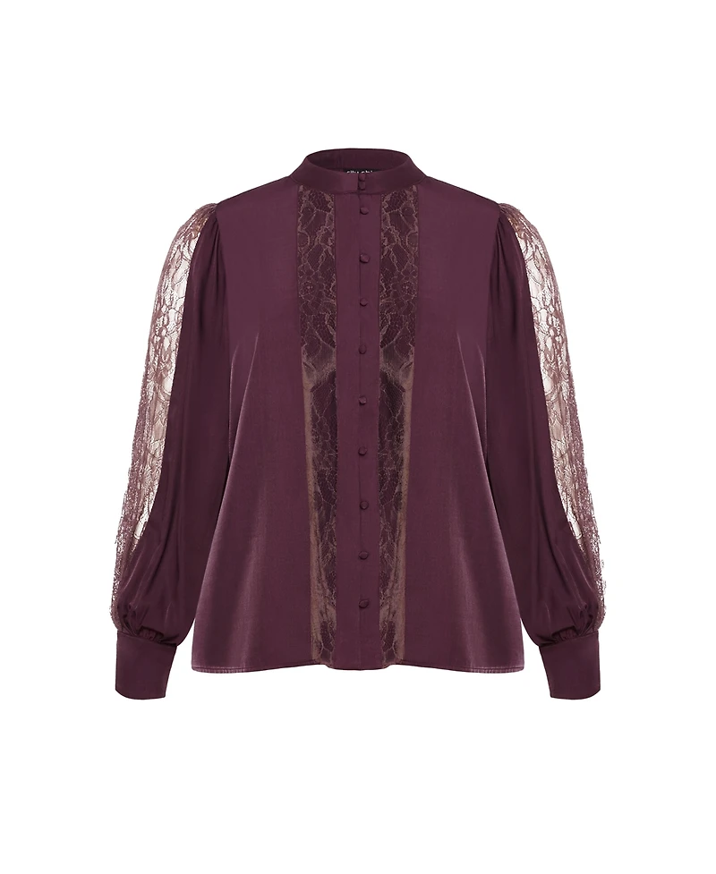 City Chic Plus Size Georgia Top