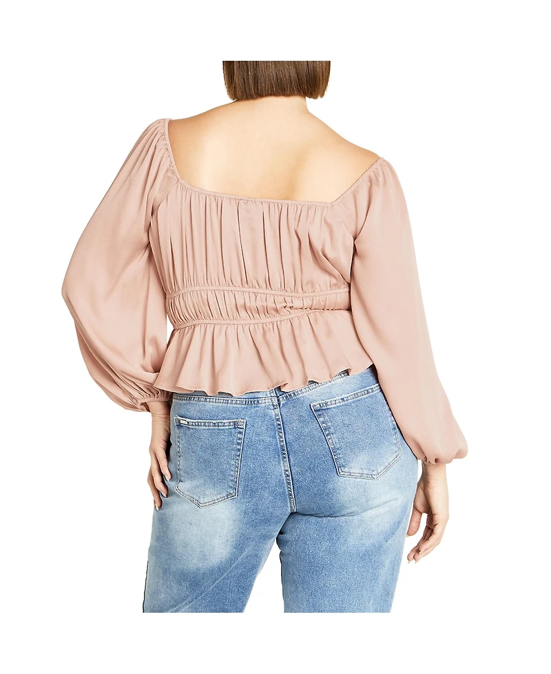 City Chic Plus Yasmine Top