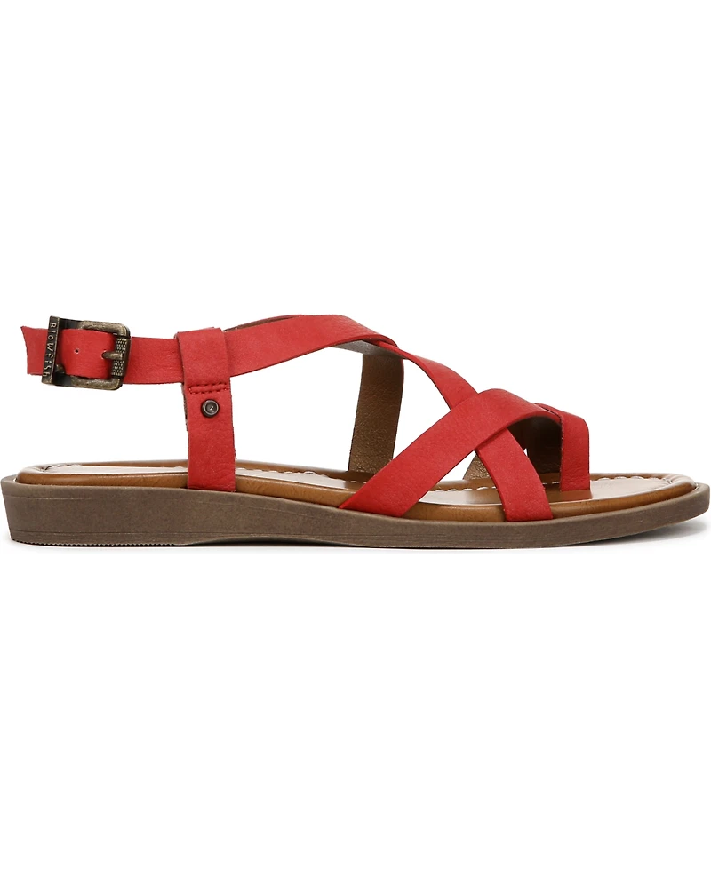 Blowfish Malibu Women's Devon 3 Toe Loop Strappy Flat Sandals