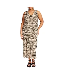 Plus Size Elia Print Maxi Dress