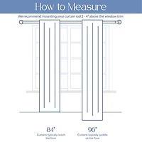 Awesome Home Madison Pinch Pleat Single Curtain Panel with Hooks and Rings, 38"X84"