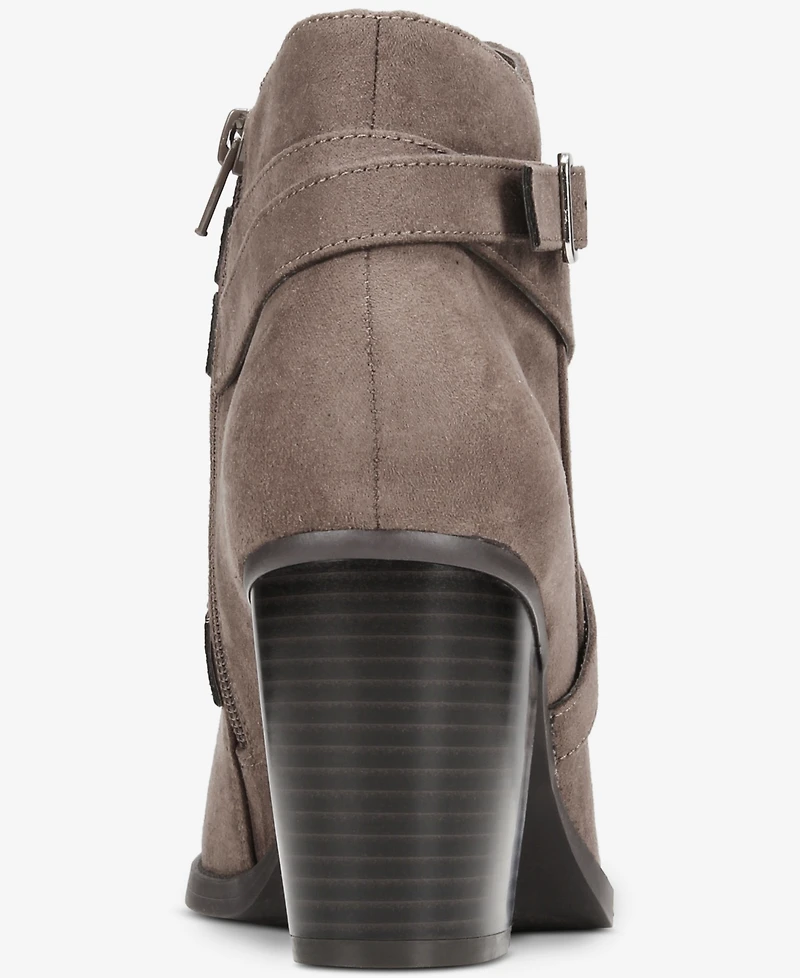 Style & Co Women's Zetaa Strappy Belt-Heel Booties, Created for Macy's
