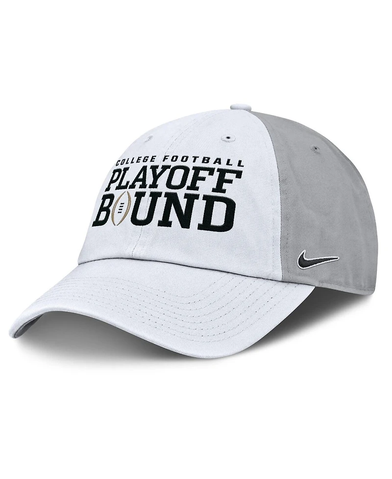 Nike Men's and Women's White/Gray Ohio State Buckeyes 2024 College Football Playoff Club Adjustable Hat