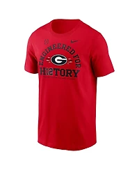 Nike Men's Red Georgia Bulldogs 2024 College Football Playoff Engineered for History T-Shirt