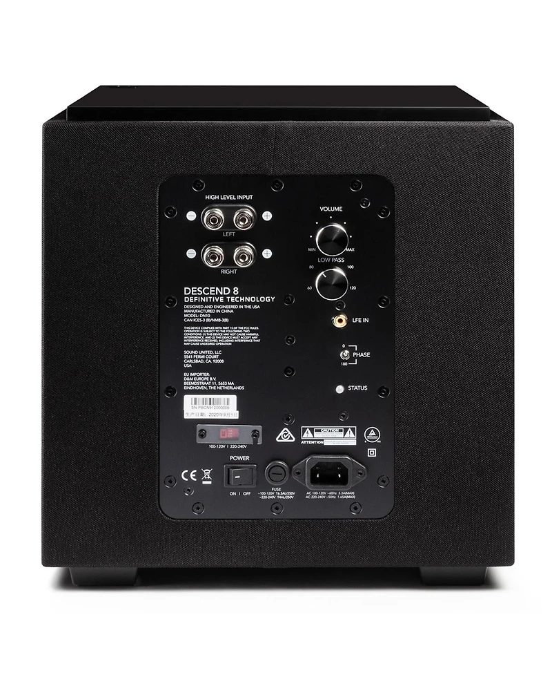 Definitive Technology Descend DN8 8" Subwoofer (Black)