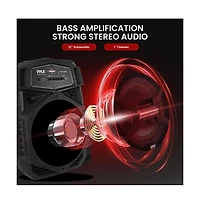 Pyle 12" Portable Bluetooth Pa Speaker System