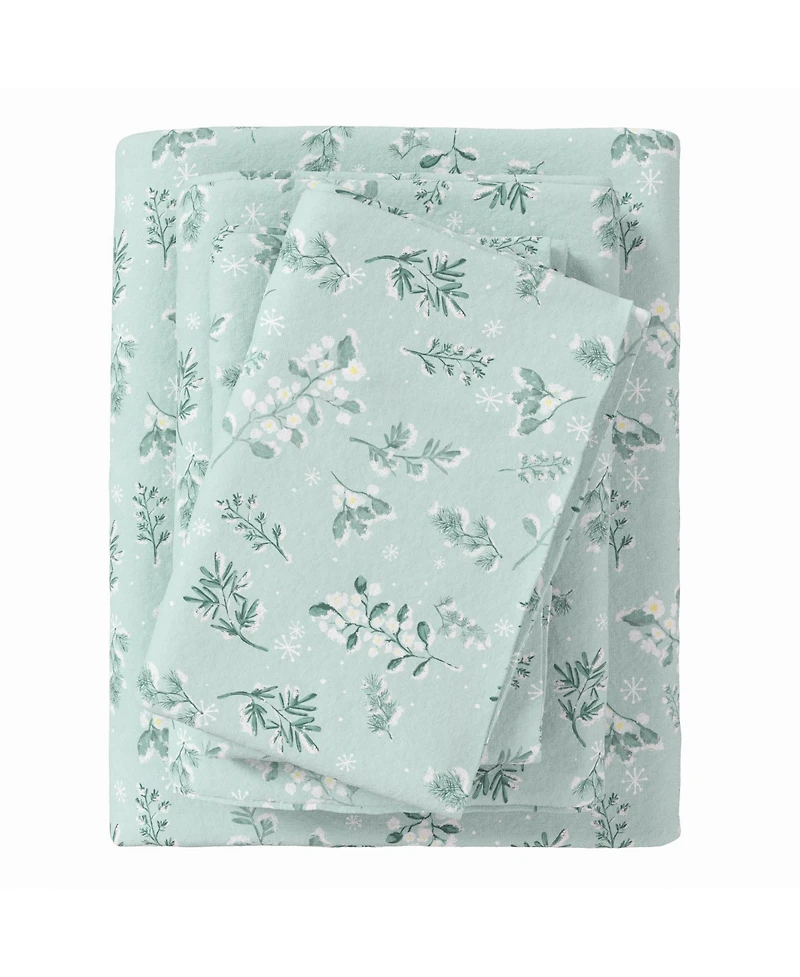 Linery & Co. 100% Turkish Cotton Winter Flannel Sheet Set
