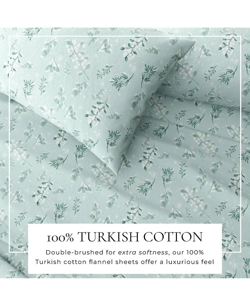 Linery & Co. 100% Turkish Cotton Winter Flannel Sheet Set