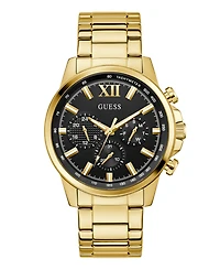 Guess Men's Multi-Function Gold Tone Stainless Steel Watch, 44mm