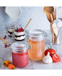 Bormioli Rocco Fido 17-Oz. Glass Cylinder Jars, Set of 6