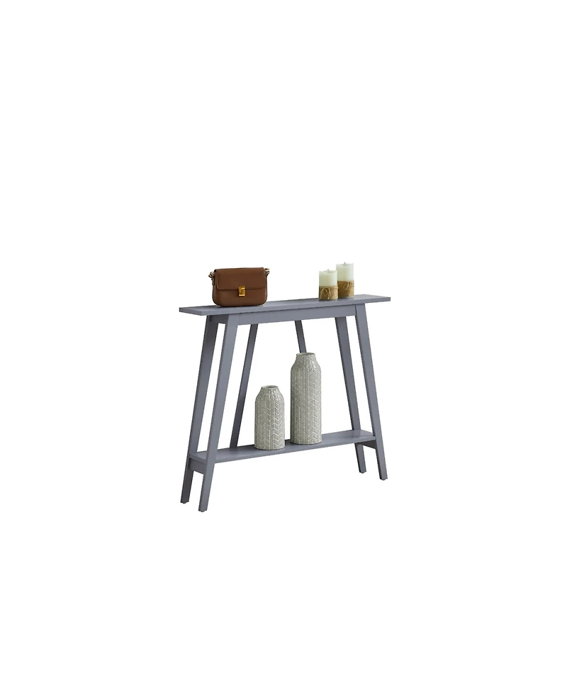 Kings Brand Furniture Conway Console Table Functional Narrow Wood Accent Entryway Table with Storage Shelf